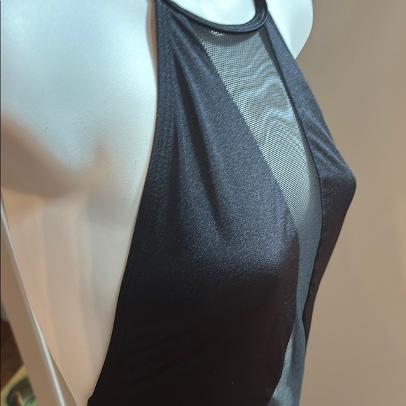 VICTORIA'S SECRET BLACK SMALL SHEER MESH NETTED ONE PIECE SWIMSUIT UNPADDED - Picture 4 of 5